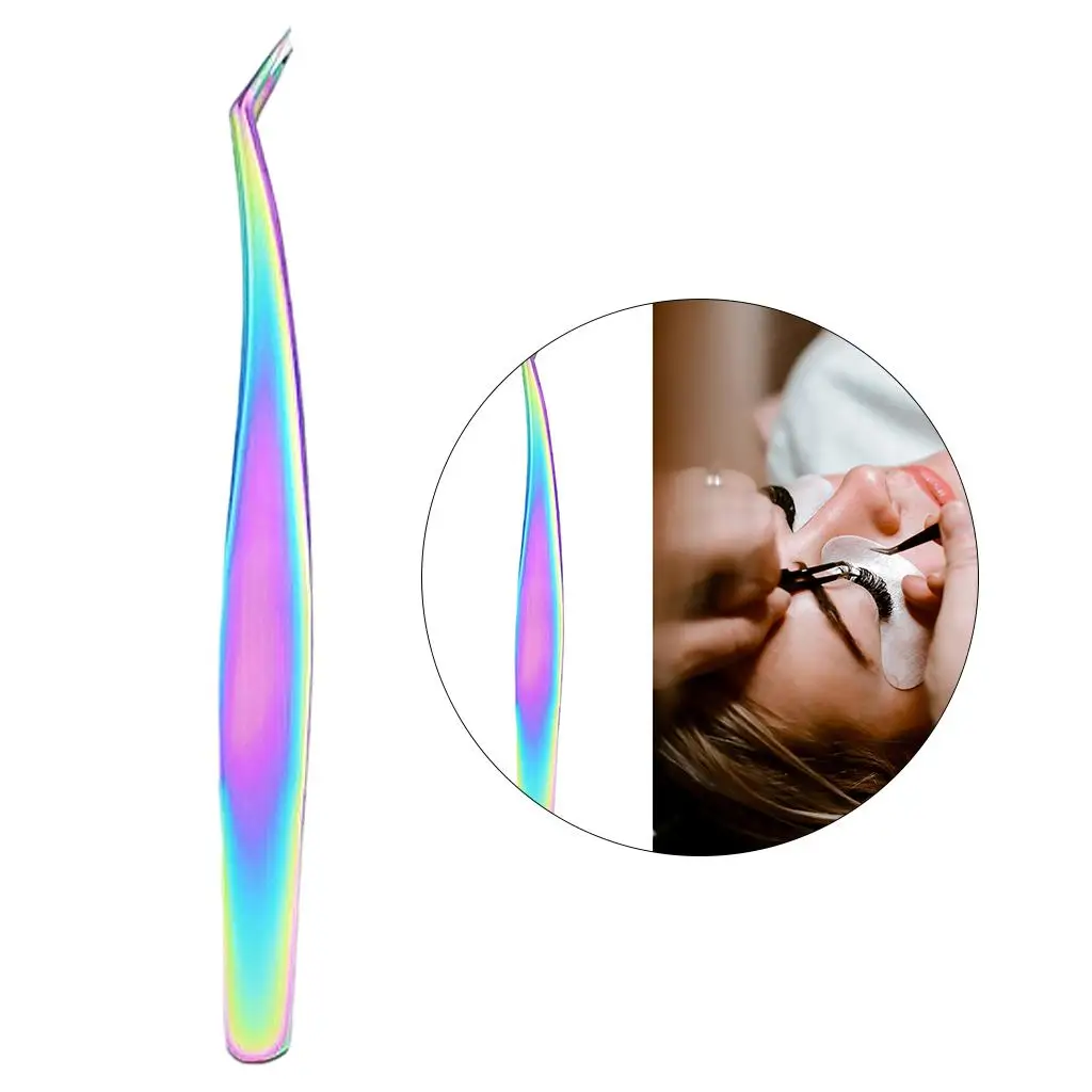 Ensemble de pincettes de coiffure pour cils, outil d'isolation de précision en acier inoxydable pour Extension de cils, maquilleur et utilisation en Salon