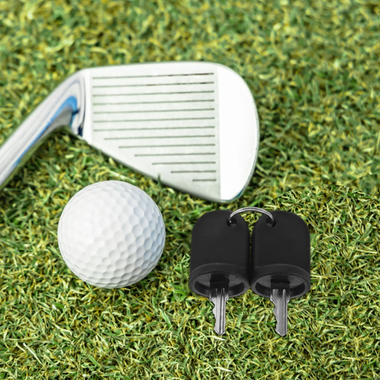 

2Pcs Golf Cart Ignition Keys Replacement Universal Starter Switch for Club Car Electric Scooter Mobility Scooter Tractors Black