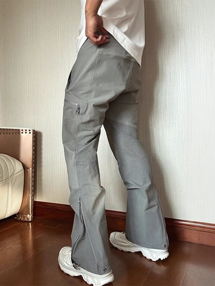 

Qui Dry Nylon Straight Leg Climbing Pants Men's Outdoor Mountain Climbing Workwear Trousers Tee-Proof American Sle Casu...