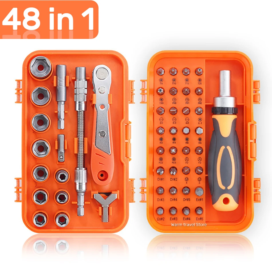 48pcs-precision-screwdriver-set-magnetic-repair-tool-kit-with-anti-slip-ergonomic-handle-portable-professional-kit