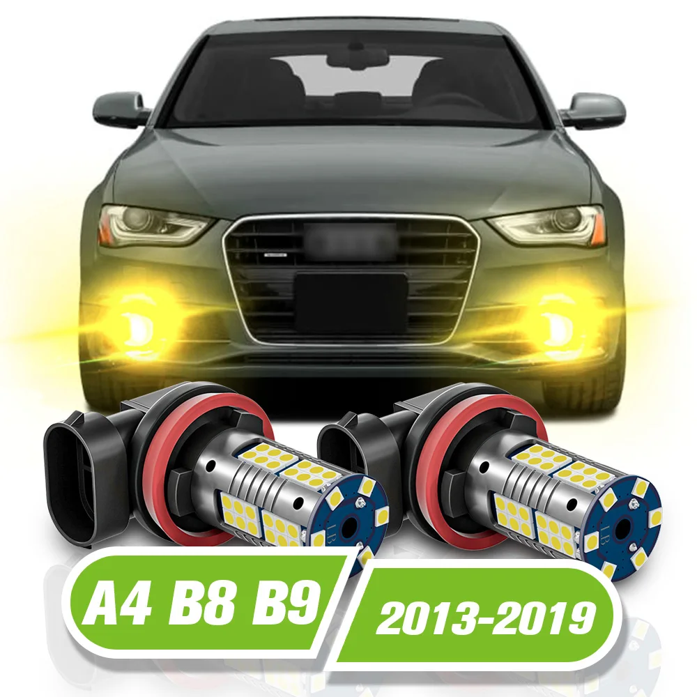 

For Audi A4 B8 B9 LED Fog Light 2pcs Lamp 2013 2014 2015 2016 2017 2018 2019 Accessories