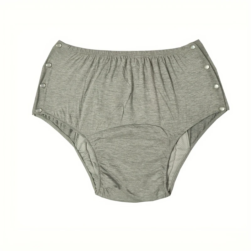 Adult Cloth Diapers With Snaps Elderly Nappy Pants Incontinence Underpants Waterproof 220ML