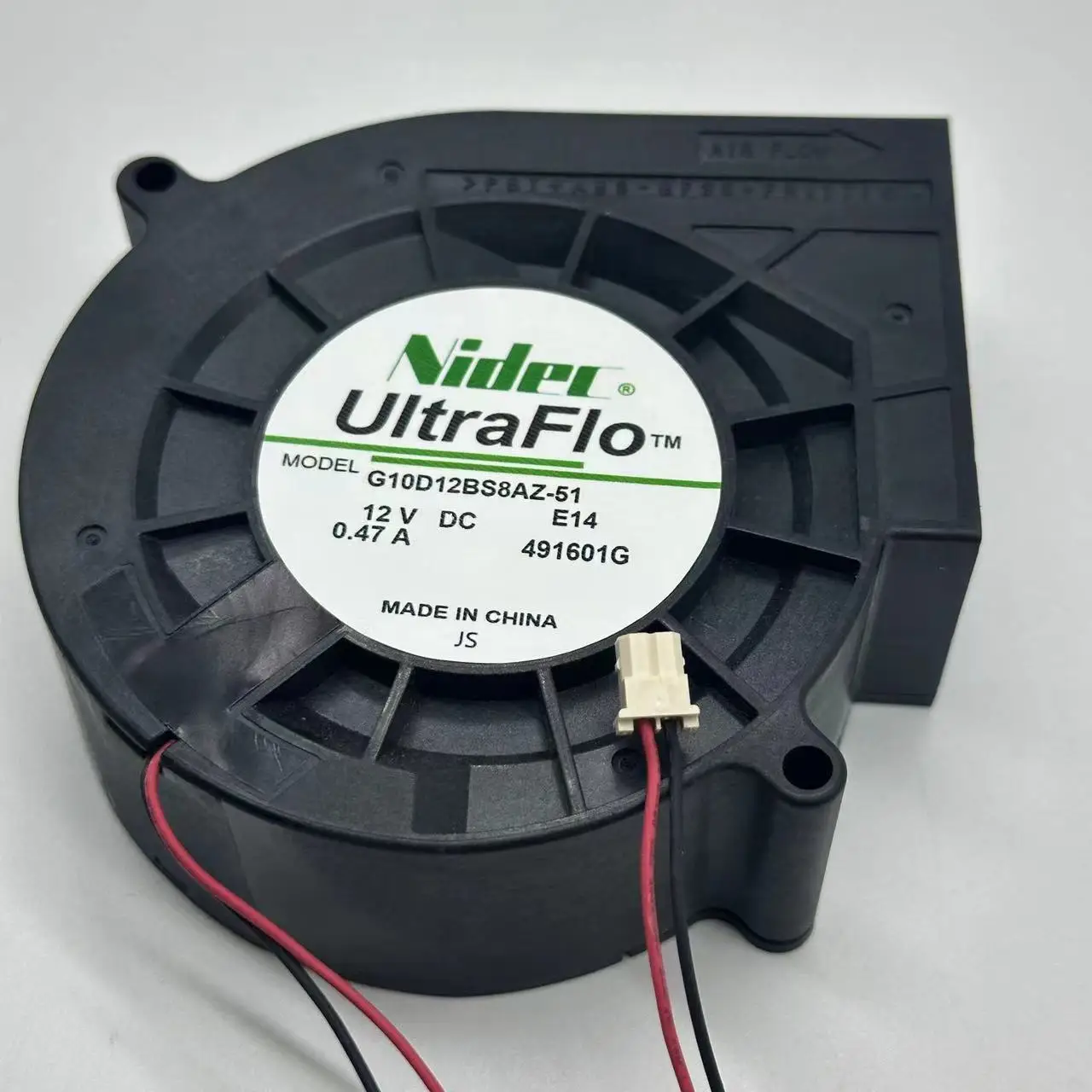 Nidec G10d12bs8az51 dc 12v 0.47a 97x97x33 mm Ventilador de Refrigeração do Servidor de Fios