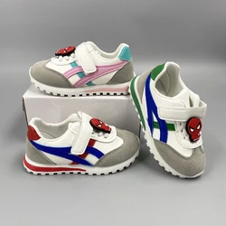 Disney Sneakers per bambini ragazzi e ragazze moda Cartoon Spiderman scarpe sportive fondo morbido scarpe Casual per bambini calzature Outdoor