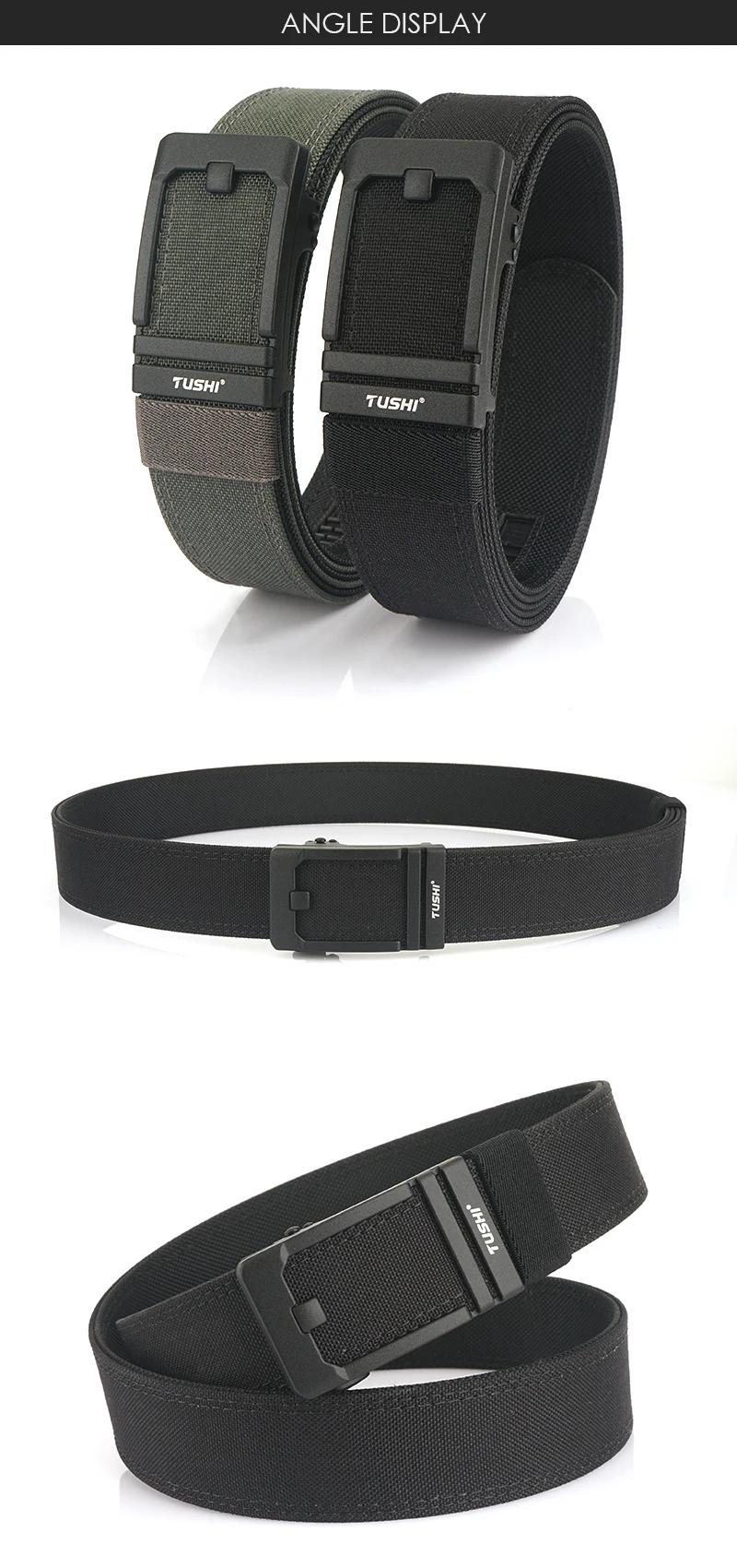 VATLTY neue taktische Pistole Airsoft Gürtel für Männer Metall automatische Schnalle Militär gürtel 1100d engen Nylon Freizeit gürtel männlichen Gürtel – Detail 6