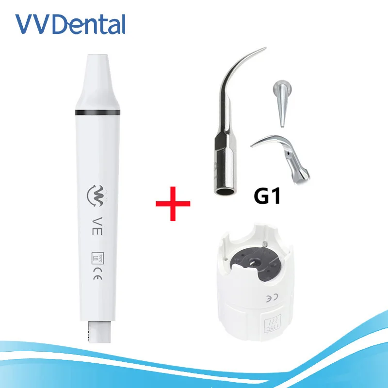 Dental Ultrasonic Piezo Scaler Handpiece Ultrasound Handle with Tip Wrench for WOODPECKER UDS Detachable Teeh Cleaning Tools