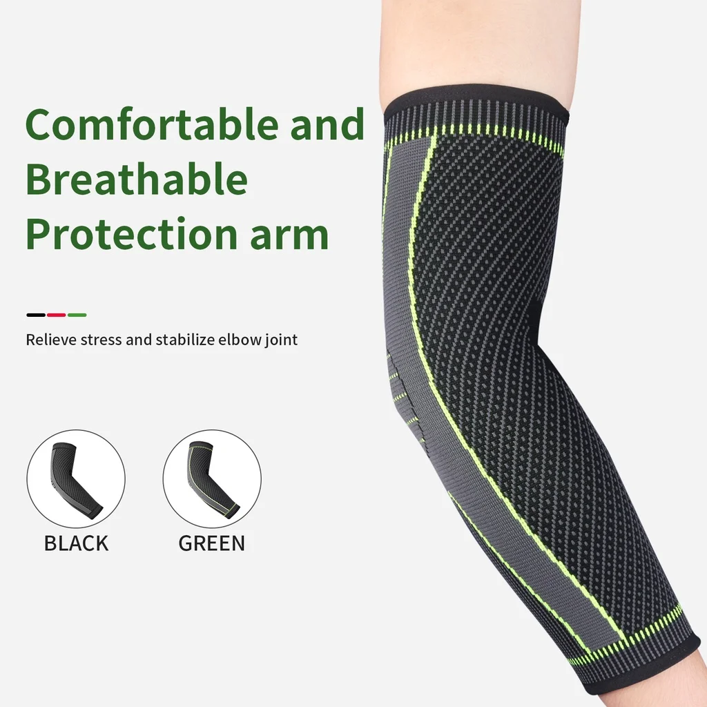 1pc elastic elbow support compression sleeve arm elbow support sports basketball golfer tennis men and women