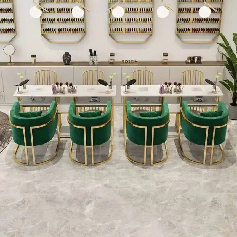 

Designer Acrylic Nail Professional Tables Mesa Nails Manicure Table Bar Salon Furniture Folding Cosmetic Luxury Japanese Some