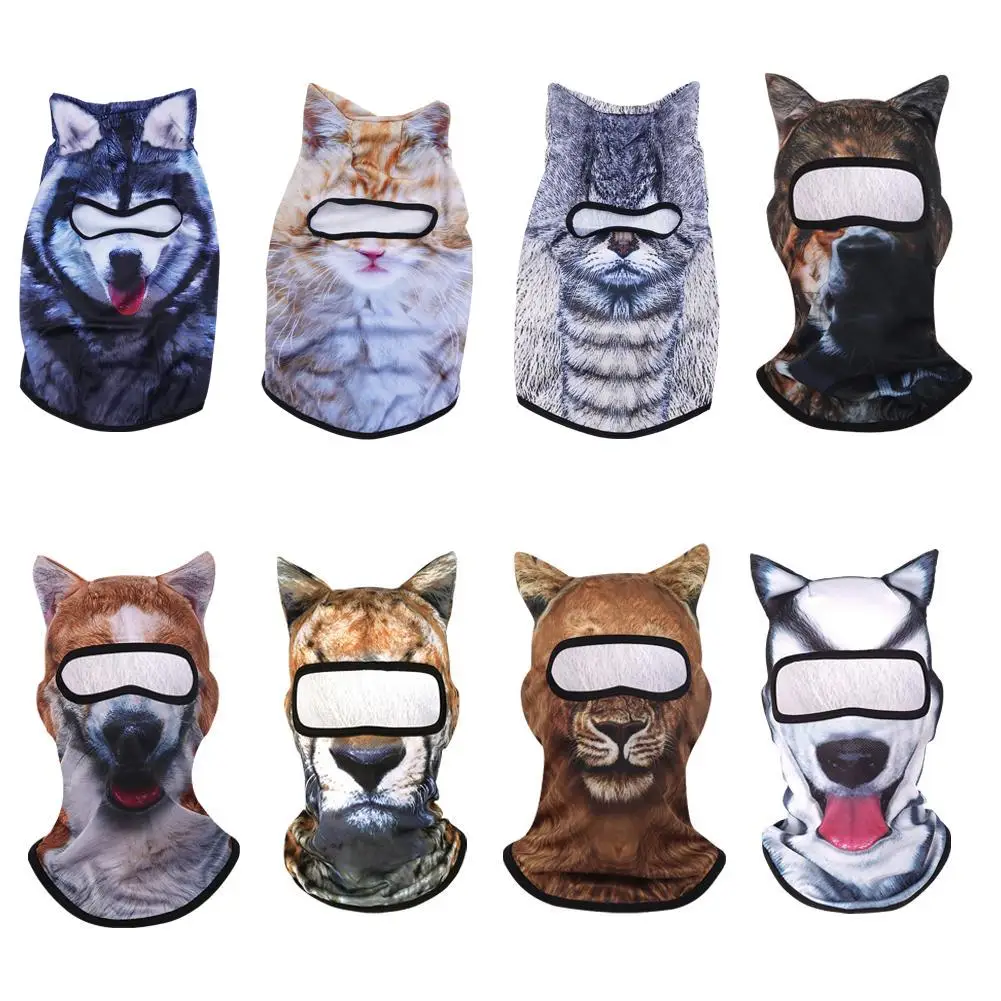 3D Cat Animal Ski Balaclava Ski Mask with Ears,Suitable for Music Festivals,Raves,Ski,Halloween or Party Outdoor
