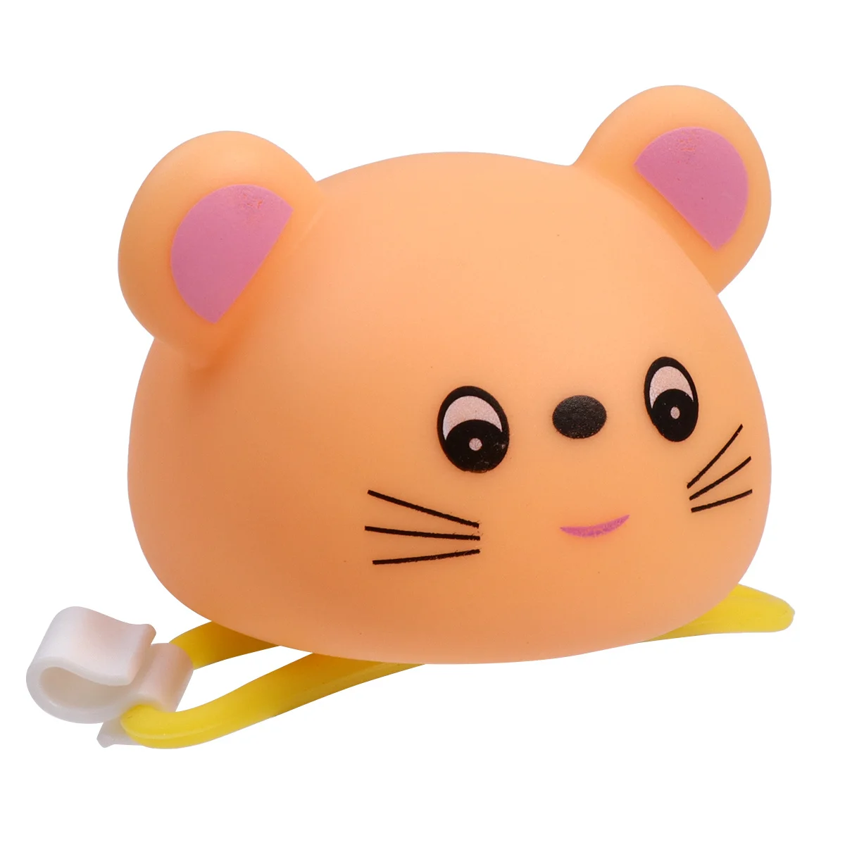 دراجة الطريق الجبلية الفأر الصغير البرتقالي الكرتون القرن ضغط Honker ضوء دراجة ليلة السلامة القرن بصوت عال #2