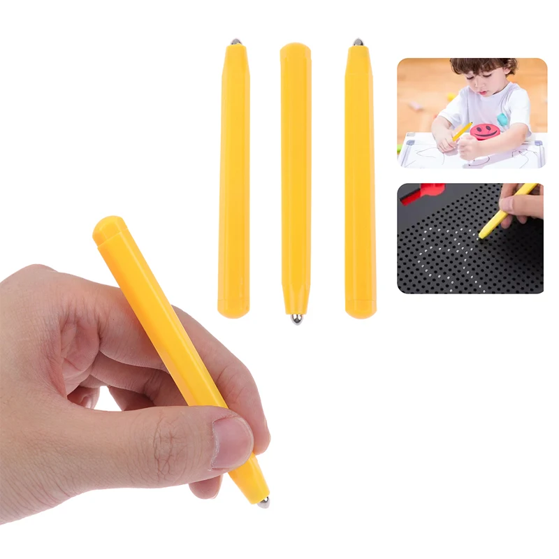 1/3Pcs Pen Board Pens Magnetic beads Drawing Writing Toy Replacement Kids Painting Stylus Dots Doodling Toddler Fidget Tablet