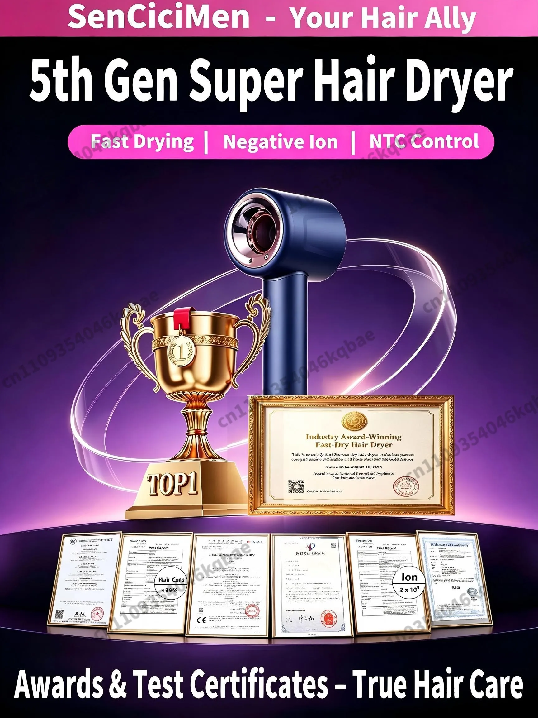 6 IN 1 Super Hair Dryer High-S - Sports Equipment Dryer recension och pris