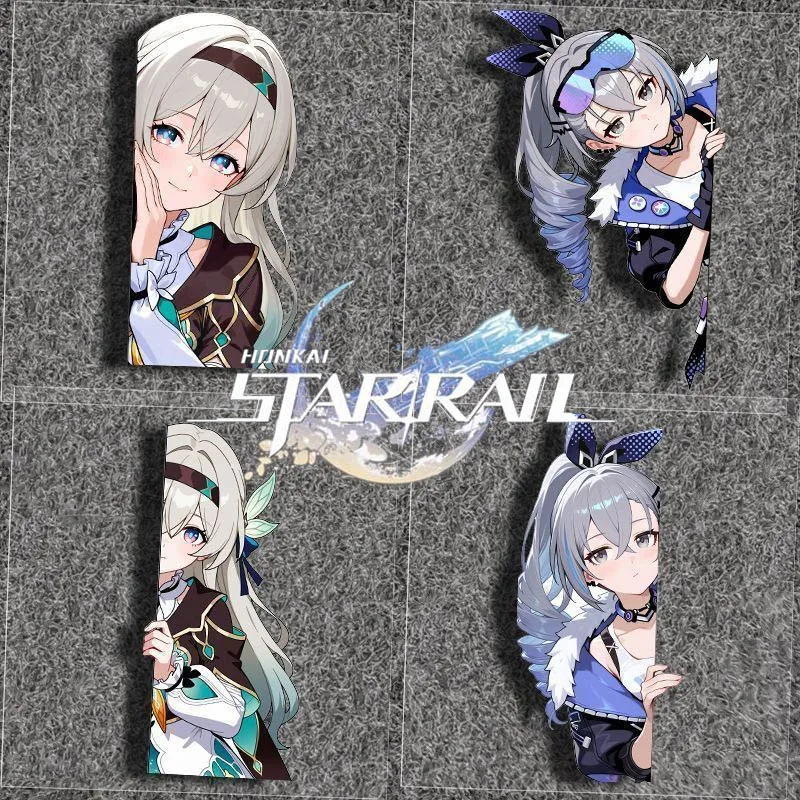 

Игра Honkai Star Rail Silver Wolf Firefly Косплей Паста Бумага Пастер Водонепроницаемая наклейка Аксессуары Орнамент Украшение Опора