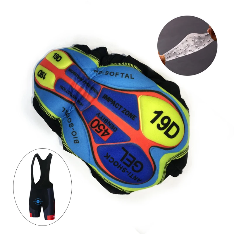 Cycling Shorts Men\'s Riding Shorts Summer MTB Bicycle Short Tights pants 19D Gel Pad Bike Team Racing Wear ciclismo