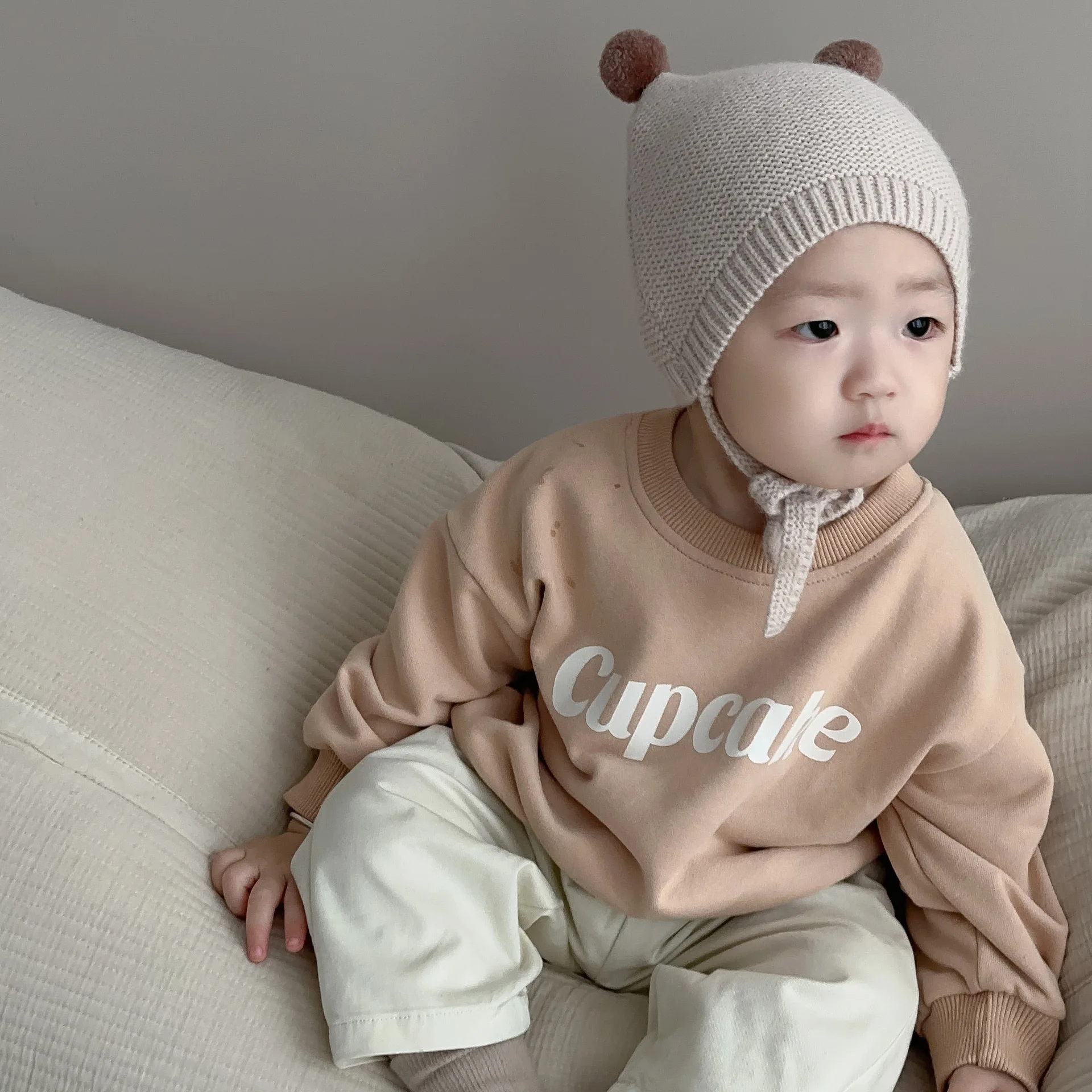 2024 Autumn New Baby Long Sleeve Clothes Set Boys Girls Letter Print Sweatshirt + Pants 2pcs Suit Infant Toddler Casual Outfits