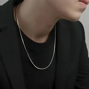 Stelling silver necklace 925 for hip hop punk men and women, chain of snake links, men's jewelry, 2mm 10 Main Sales Silver Chain - №10