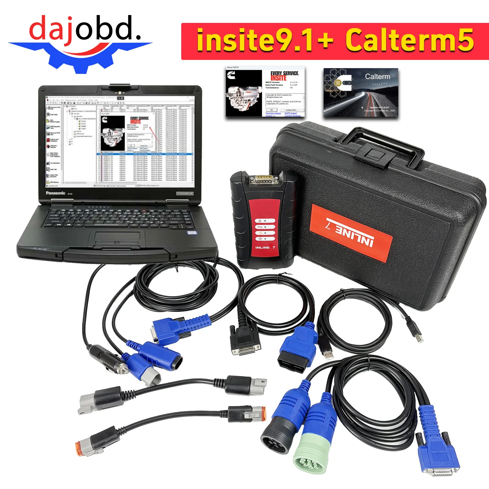 

Инструмент диагностики inline7 для двигателей Cummins и программное обеспечение для ноутбуков CF54 insite9.1 и Calterm5.