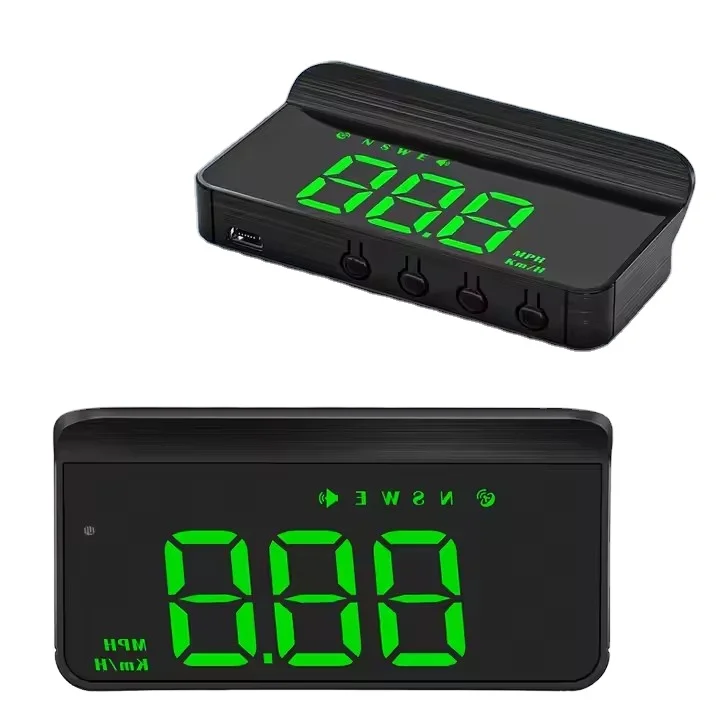 

M1 GPS Speedometer Head up Display MPH/KM Overspeed Tired Warning Alarm Windshield Projector Car Hud Display