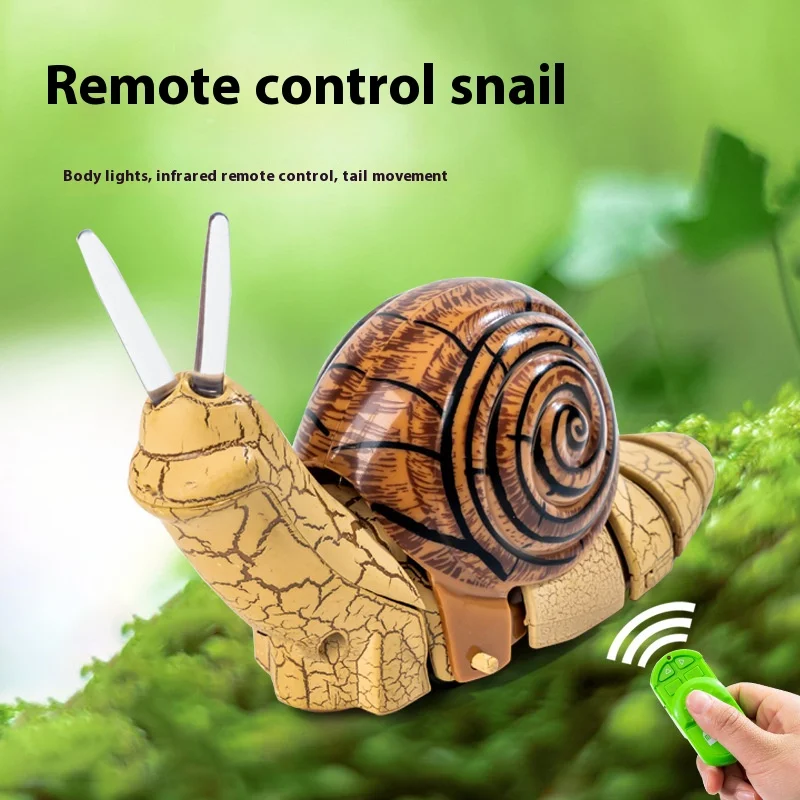 Simulação engraçada Brinquedos Engraçados, Little Snail with Light, Crianças brincam de casa, Controle Remoto, Cognição Biológica, Brinquedos Educativos