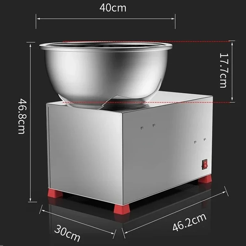 1500W Electric Dough Forming Machine, Fully Automatic Flour Fermentation Mixer, Commercial And Household Stainless Steel Filling