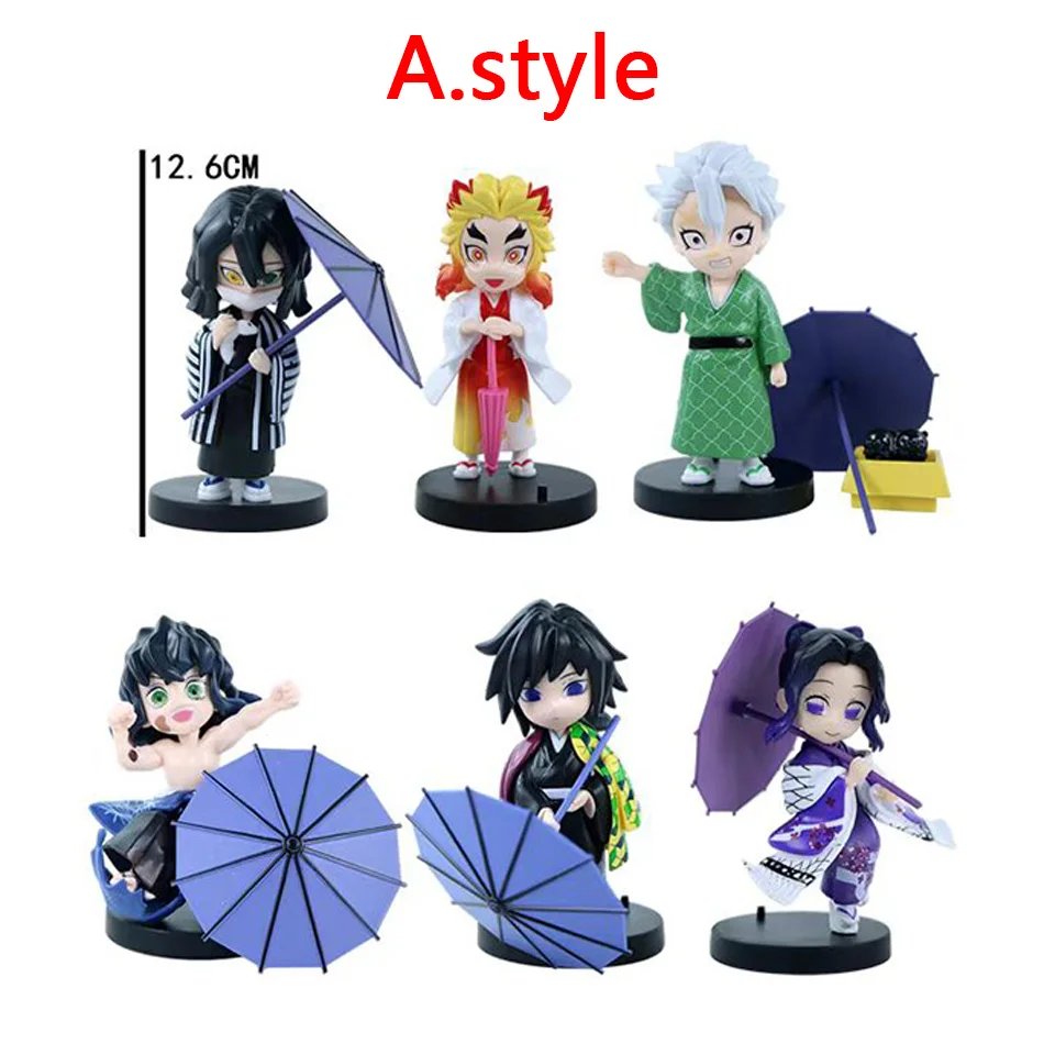 Original Demon Slayer Blind Box Figur Plum Rain Serie Kochou Shinobu Tomioka Giyuu Kanroji Mitsuri Mystery Box Figur Spielzeug Geschenk