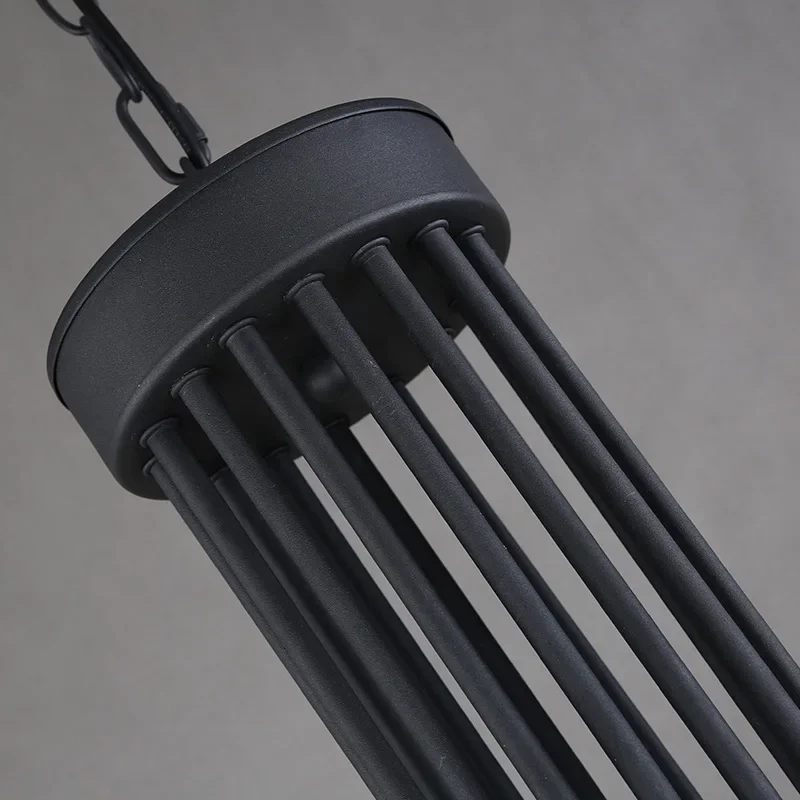 

Nordic Retro Iron Industrial Chandelier Modern Art Spiral Staircase Pendant Lighting for Cafe Bar Restaurant Living Room
