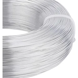 455m 1492 Feet 22 Gauge Silver Wire Bendable Metal Sculpting Wire for Beading Jewelry Making Art and Craft Project
