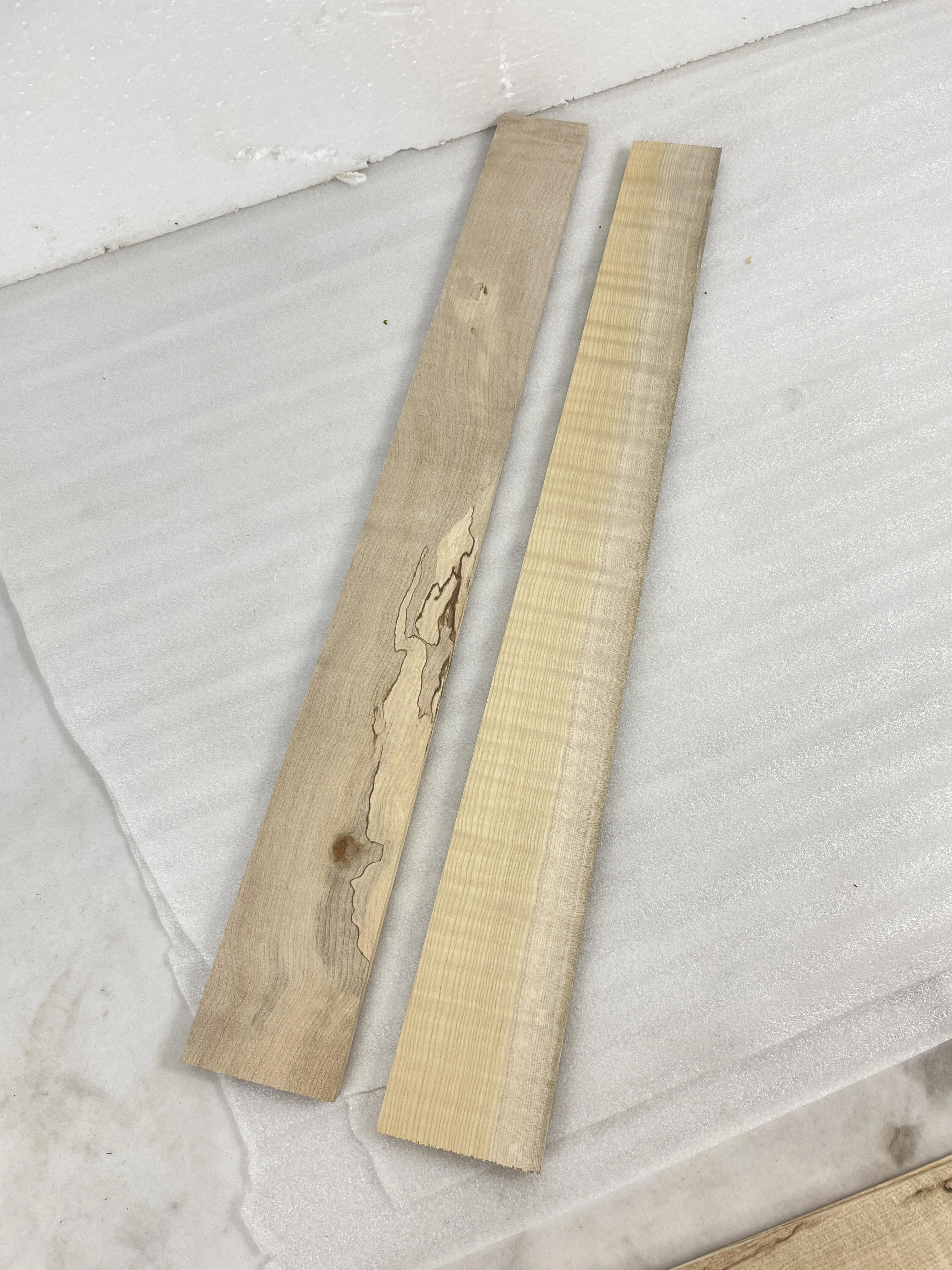 Electric Guitar Fingerboard Neck Splash ST Fingerboard, Blank Plate, Length 46cm Top