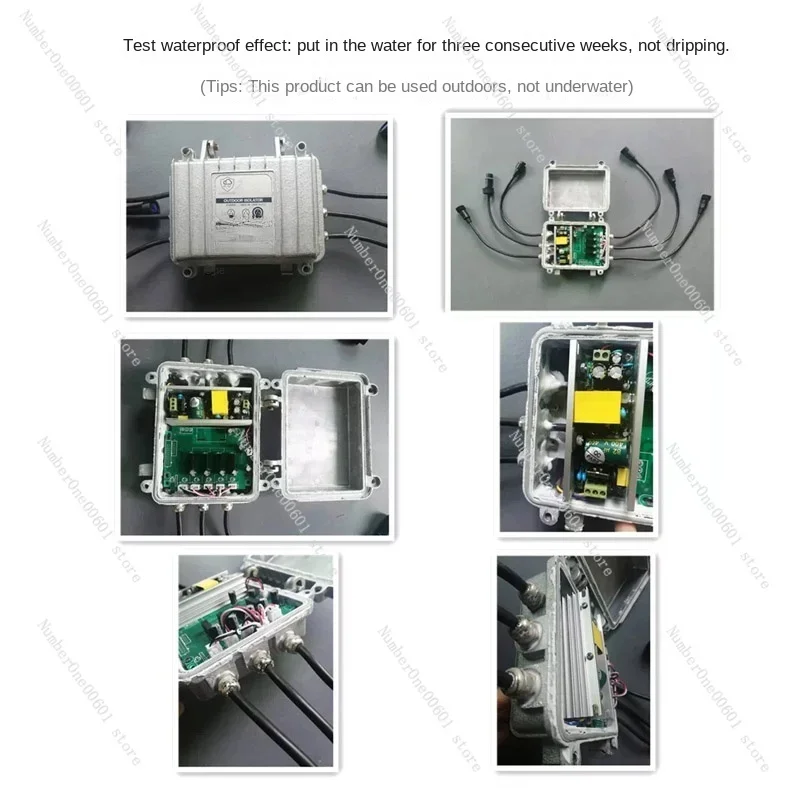 Waterproof 4-Way Signal Amplifier Outdoor Stage Light DMX512 Amplifier Outdoor Waterproof Beam Light Signal