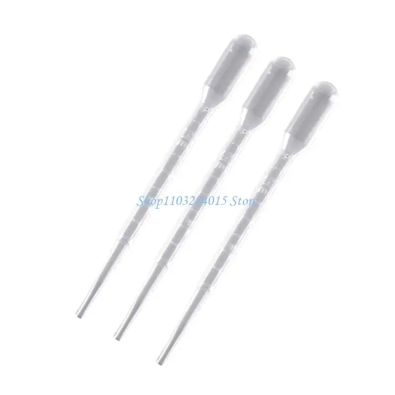 R6FF 100 Pcs/Set Plastic Transfer Pipettes Disposable Pipettes Lab Pipette for Science Experiments Essential Oil Blending