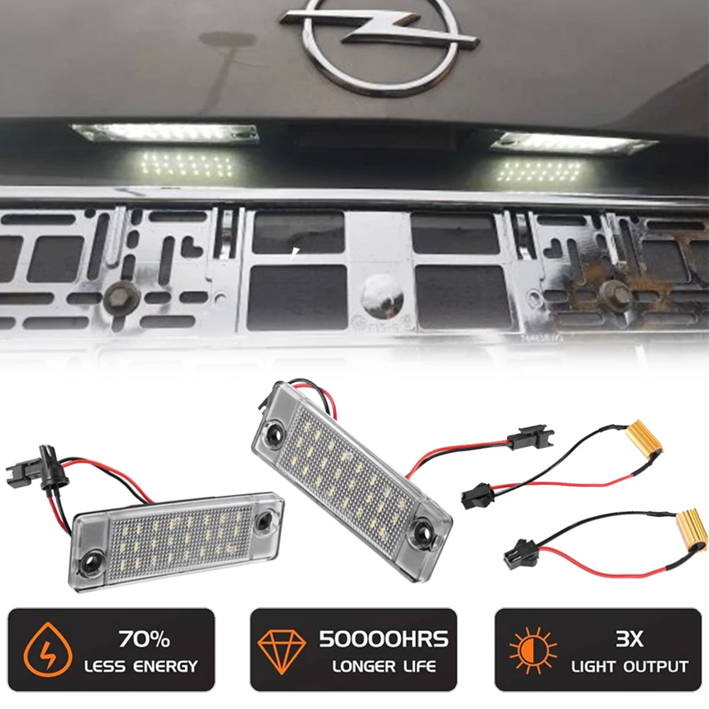 

For Chevrolet Captiva 2006-2013 Opel Antara 2006-2017 Canbus Free Error LED Reverse License Plate Reflector Tag Light 6000K