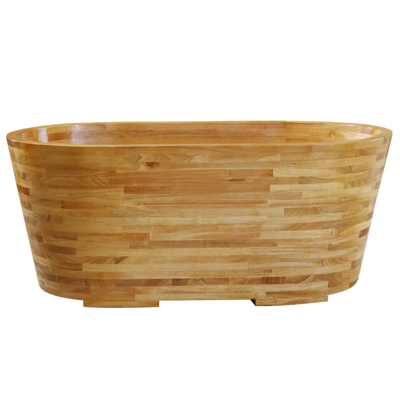 

Thickened wooden Adult bath bucket Household adult Solid wood bathtub tub