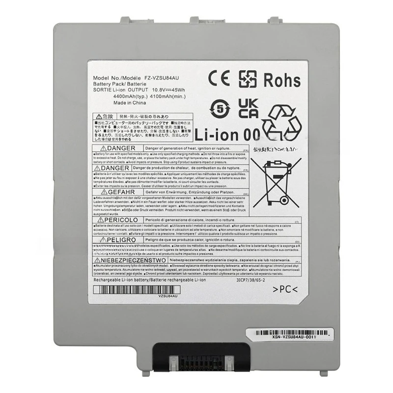 New 10.8V 4400mAh 45Wh FZ-VZSU84U Battery for Panasonic Toughpad FZ-G1 Tablet for Panasonic FZ-G1AABDXER FZ-VZSU84R FZ-VZSU84A2U