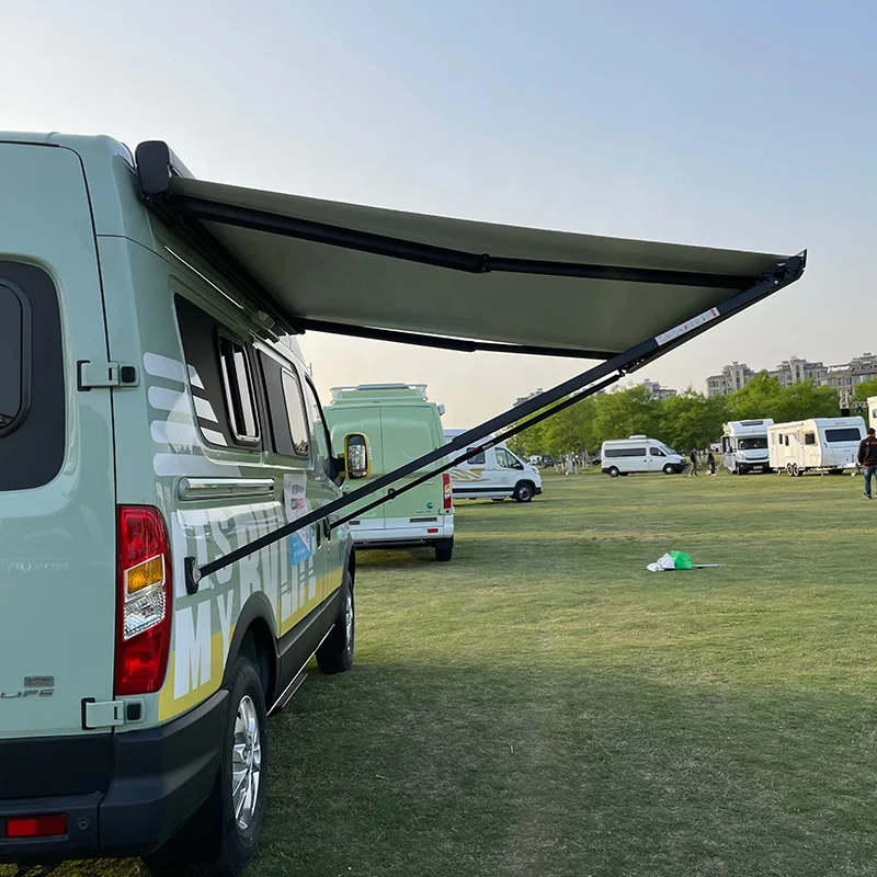 Awnlux Rv Exterior Accessories caravan Parts Rv Camping Travel off Road Trailer Motorized Side Awning for Camper Van