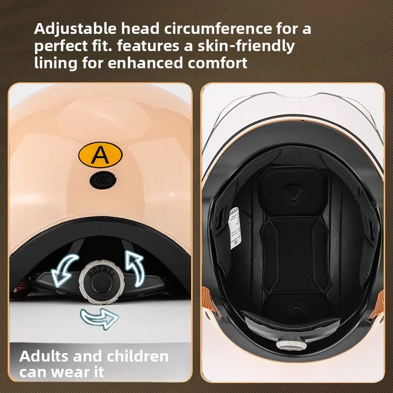 Retro Cocked Tail Motorcycle Helmet for Men and Women Four Seasons Prince Cruise Helmet Riding Personality Half Helmet 6