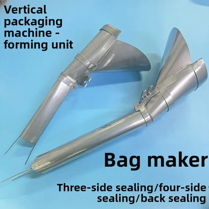 Stainless Steel Bag Former for Vertical Tea Packing Machine, 3/4 Side Back Seal Hopper Accessories