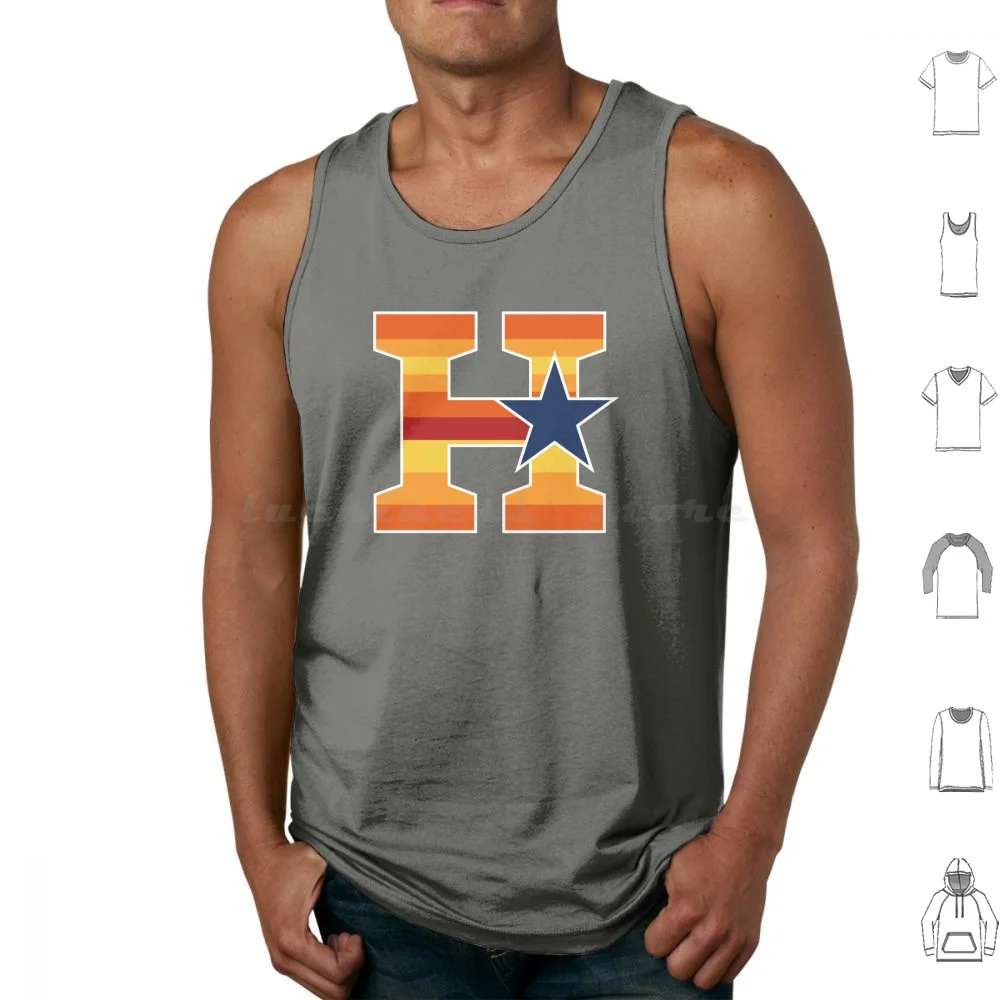 Houston Lone Star Baseball Tank Tops Vest Sleeveless