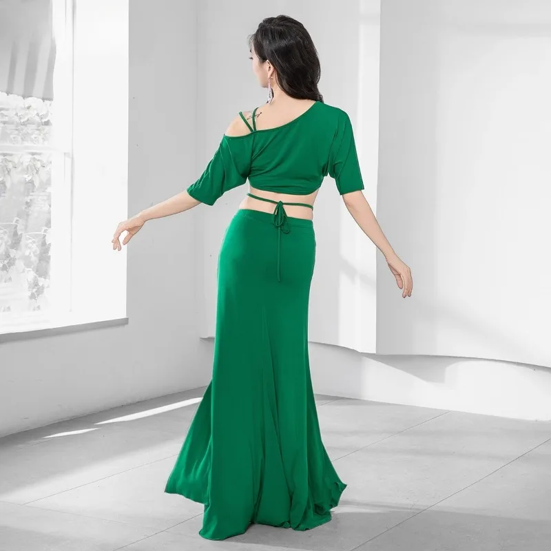 أزياء الرقص الشرقي المخصصة تصميم شرابة زهرة فستان الرقص الشرقي ممارسة الزي مجموعة أزياء dla dansца vita