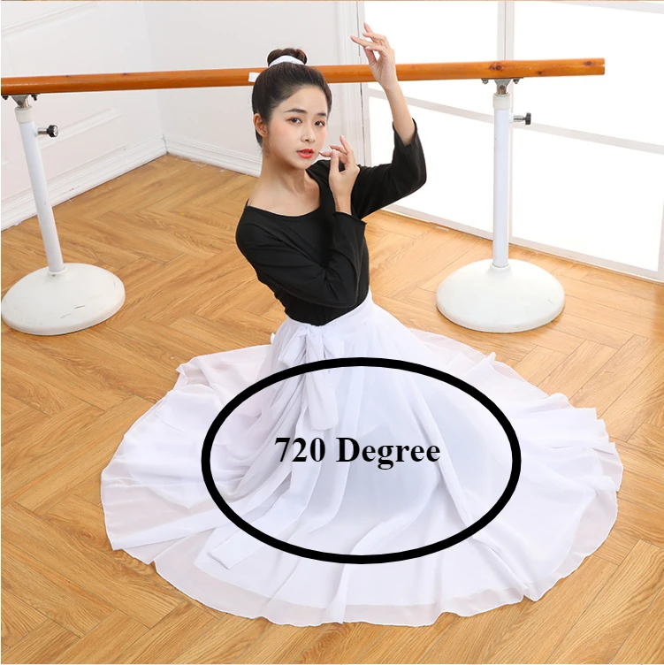 Classical Dance Costume One-piece Half Skirt Gogo Dance Performance Costume Chiffon Long Skirt