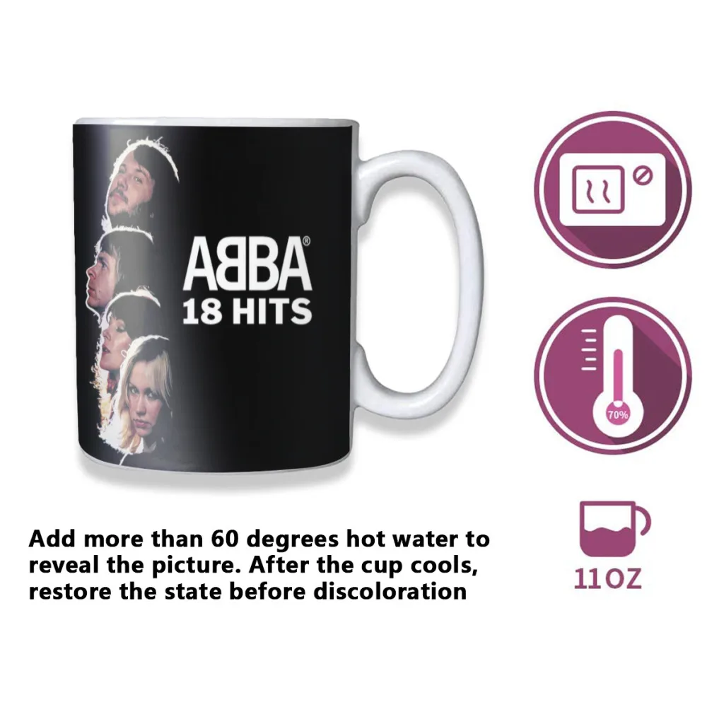 Classic Abba Band Free shipping Mug Changing Color Ceramic Coffee Mugs Magic Tea Cup Best Gift For Your Friends