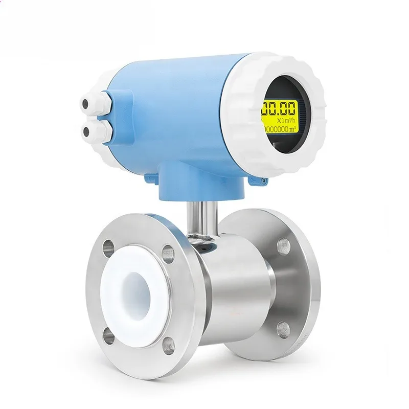 LEFOO Industrial Acid Resistant Magnetic Flowmeter 1.6Mpa DN10-DN300 electromagnetic flow meter for Fluid