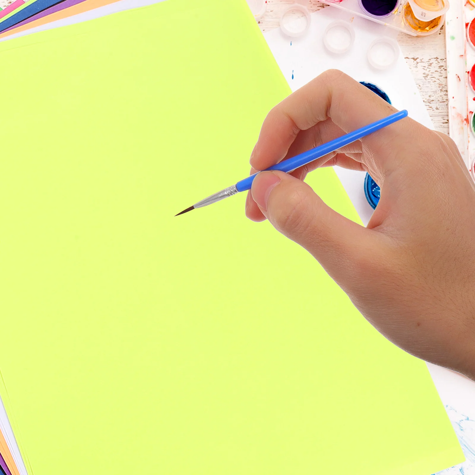 100 Sheets Colored Printer Paper Printing Cardboard Thick A4 Copy Blank for Multi-function Crafts Child