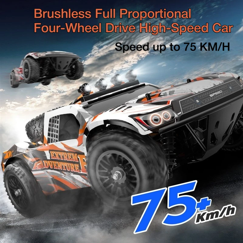 1:10 Scale 4WD High Speed RC Car Brushless Off Road Short Course Racing Remote Control Vehicle Model