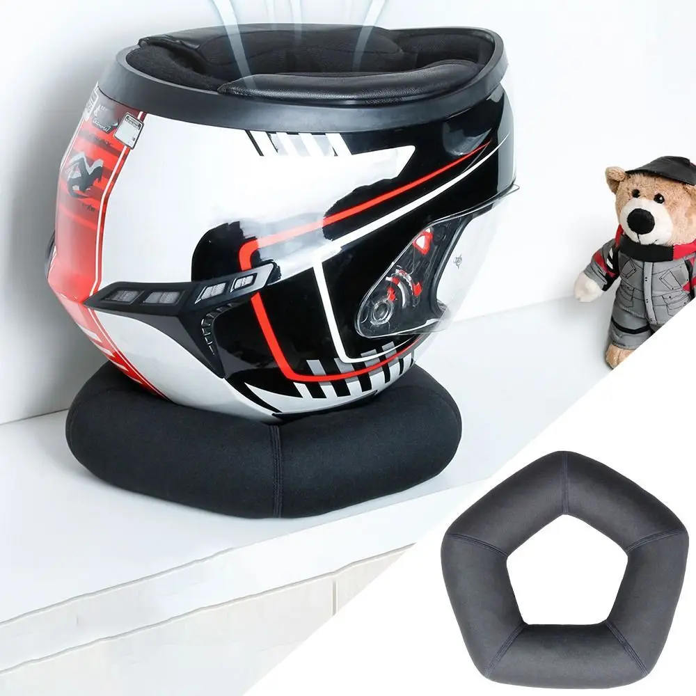 

Non-slip Motorcycle Helmet Rack Hollow Slow Rebound Helmets Support Cushion Base Ventilate PE Tube Fill