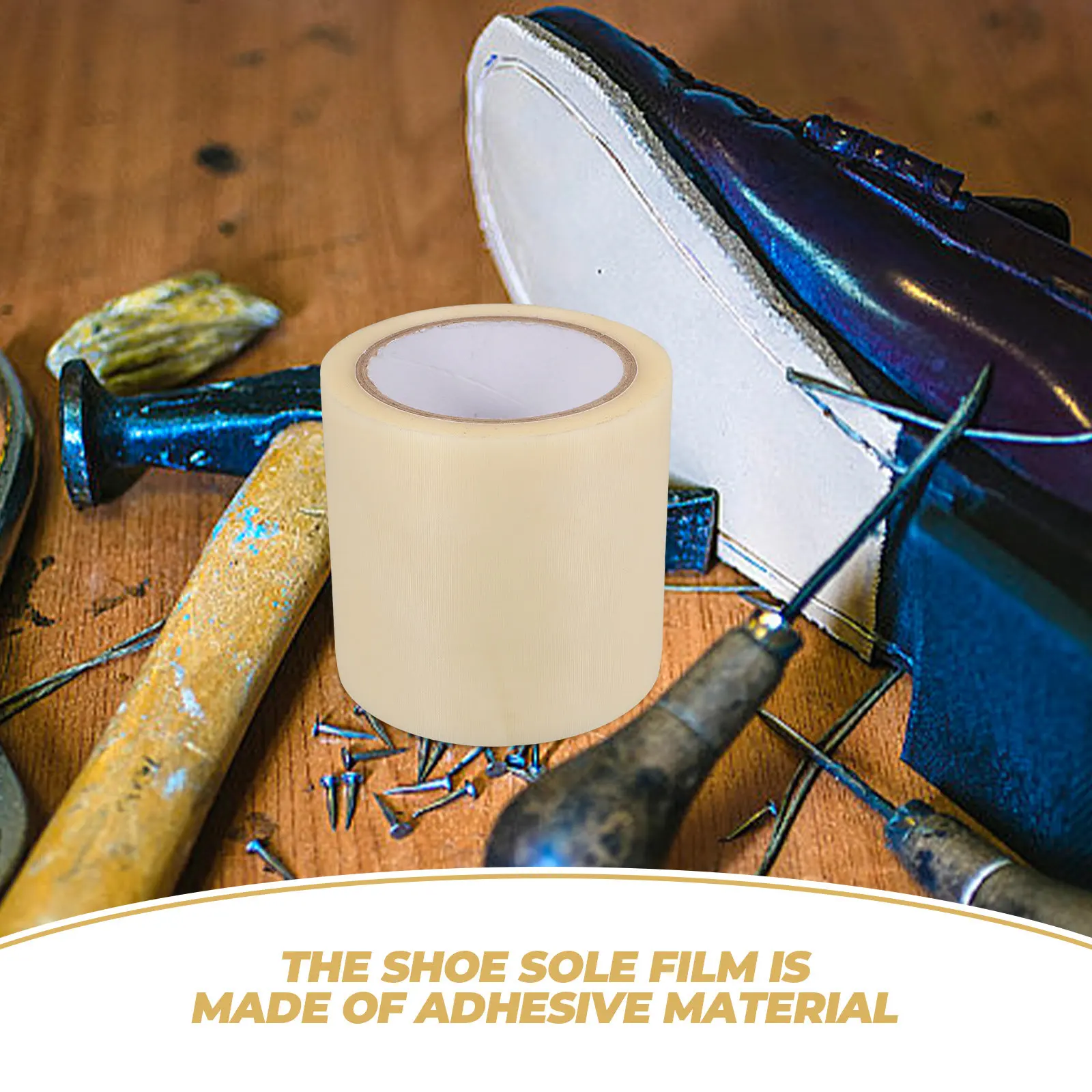 Shoe Sole Film Roll Clear Self Adhesive Sole Protector Sticker for Sneaker Soles Heel Bottoms Dirt Prevention Wear Protection
