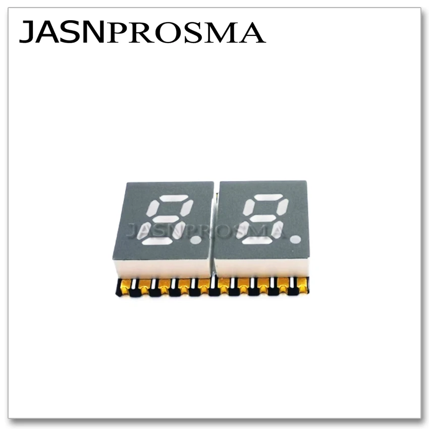 JASNPROSMA 0.2 بوصة 2 بت 50 قطعة أحمر أبيض أزرق أصفر اليشم الأخضر 0.2 بوصة SMD أنبوب رقمي شاشة LED شاشة ديجيتال 7 قطعة