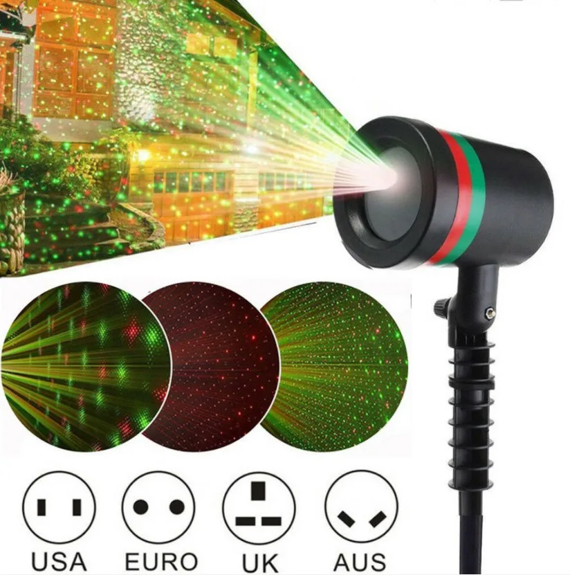 【Hot】Outdoor Fairy Christmas Sky Star La-ser Projector Stage Spotlight Showers Garden Lawn Stage
