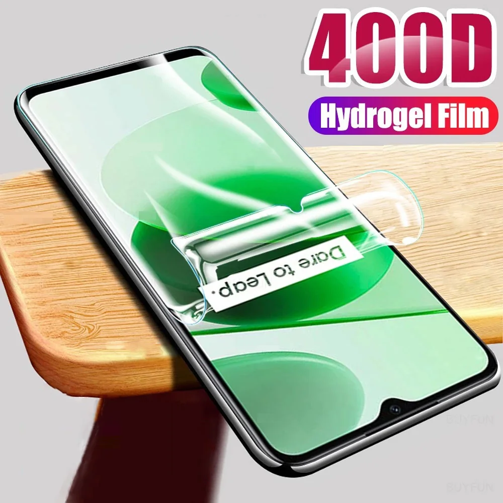 Protective Film For Realme C55 C30 C30S C33 Full Cover Hydrogel Film For Realme C55 C53 C51 C31 C35 C25 C21 Screen Protector