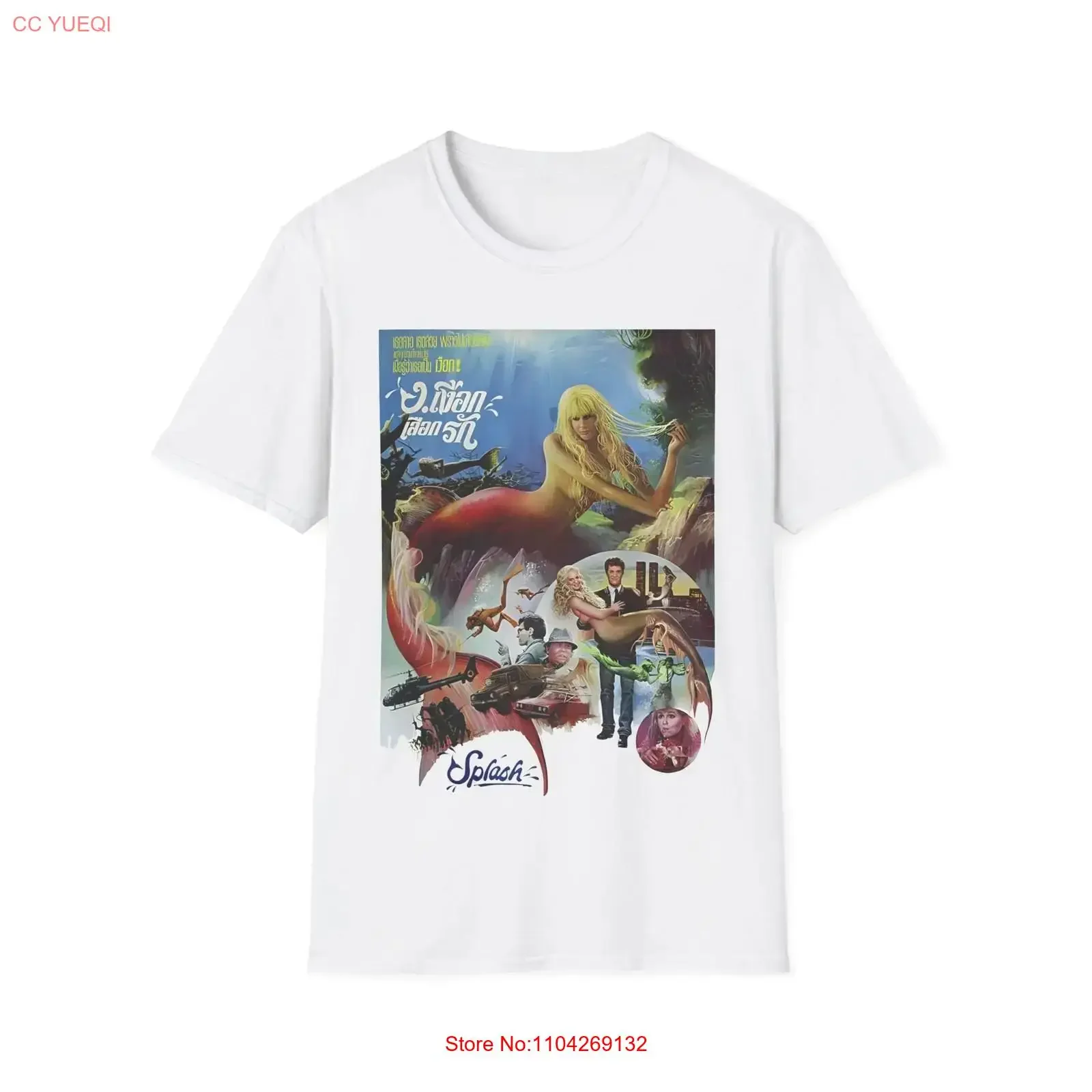 1984 thai SPLASH movie poster T Shirt vintage Washed Stretched graphic Soft fashion Breathable Top For Everyday Wear homme
