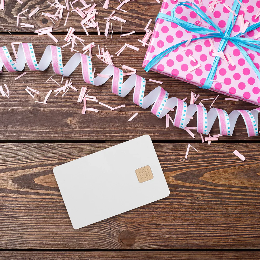 8pcs White Ic Chip Pvc Card Blank Intelligent Card For Access Control System Hotel Key Parking Attendance Cards